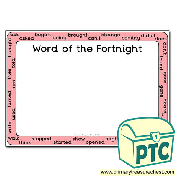 HF Words (Year 4) - Word of the Fortnight Poster