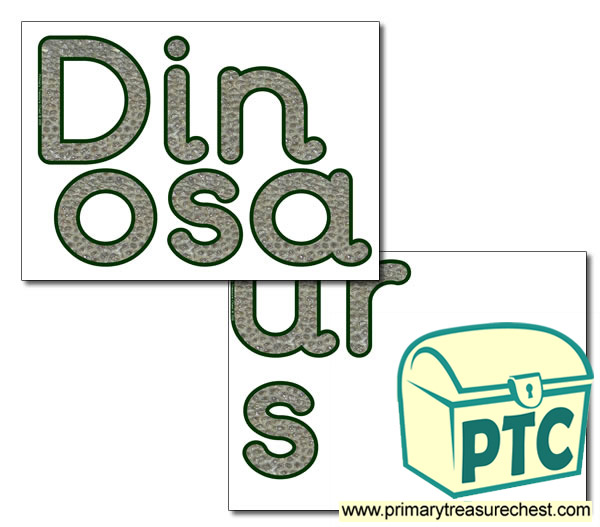 Display Letters  'Dinosaurs'