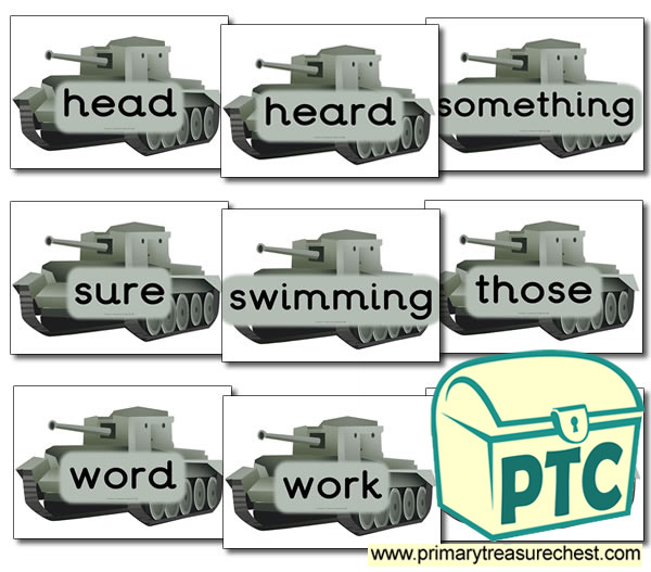 Year 5 Tank Themed MF Words- (group 2)