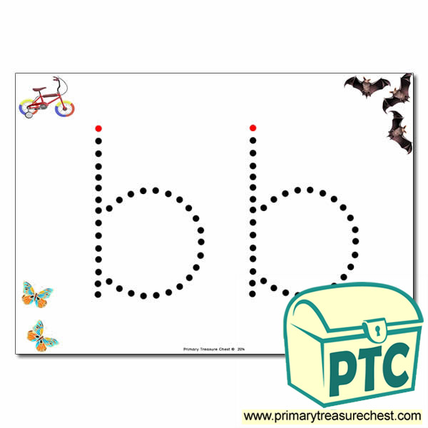 'b' Lowercase Letter Formation Activity - Join the Dots 