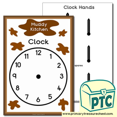 Muddy Kitchen Role Play Clock