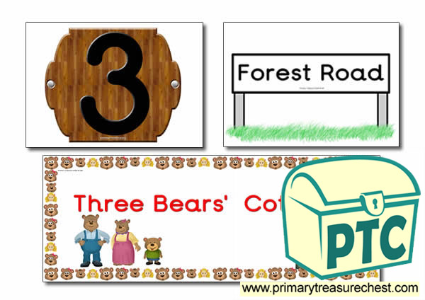 Goldilocks and The Three Bears Signs