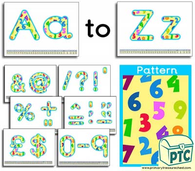Number themed Display Lettering