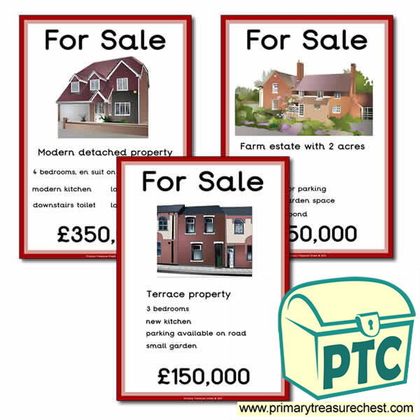 Estate Agents Role Play Posters