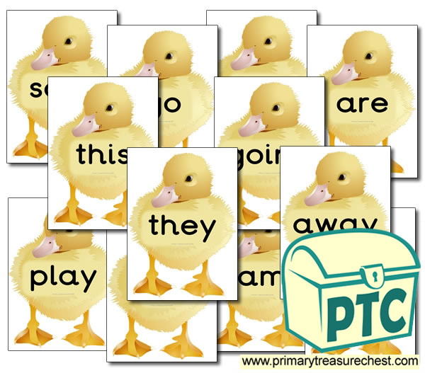 Reception HF Words- Duckling Themed (group 2)