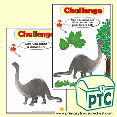 Dinosaur 'Can you paint …?' Painting Challenge