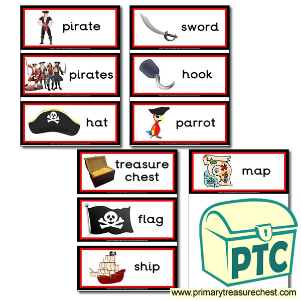 Pirate Themed Flashcards