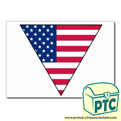 American Flag Themed Bunting