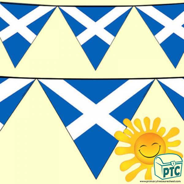 Scottish Flag Bunting for St Andrew's Day