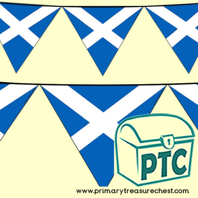 Scottish Flag Bunting for St Andrew's Day