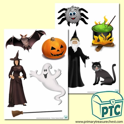 Halloween Storyboard / Cut & Stick / Going on a Hunt Images