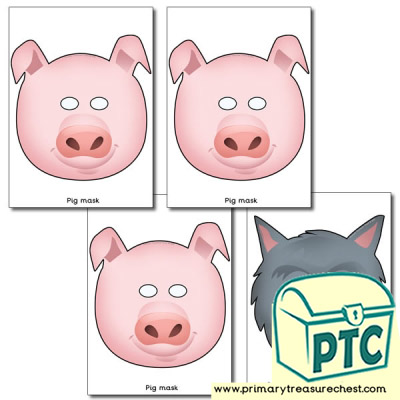 The 3 Little Pigs Masks