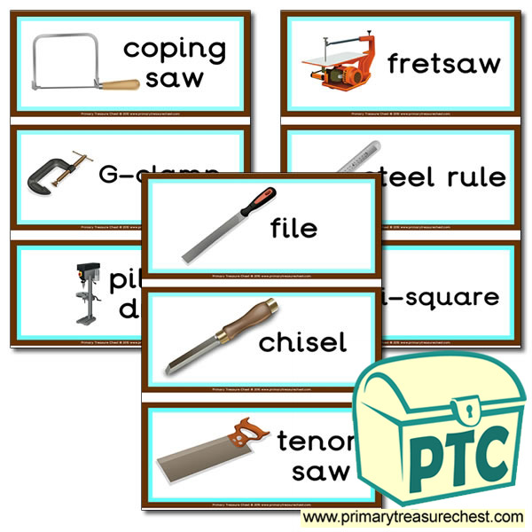Tools Themed Flashcards
