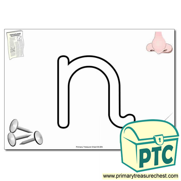 'n' Lowercase Bubble Letter A4 Poster containing high quality and realistic images