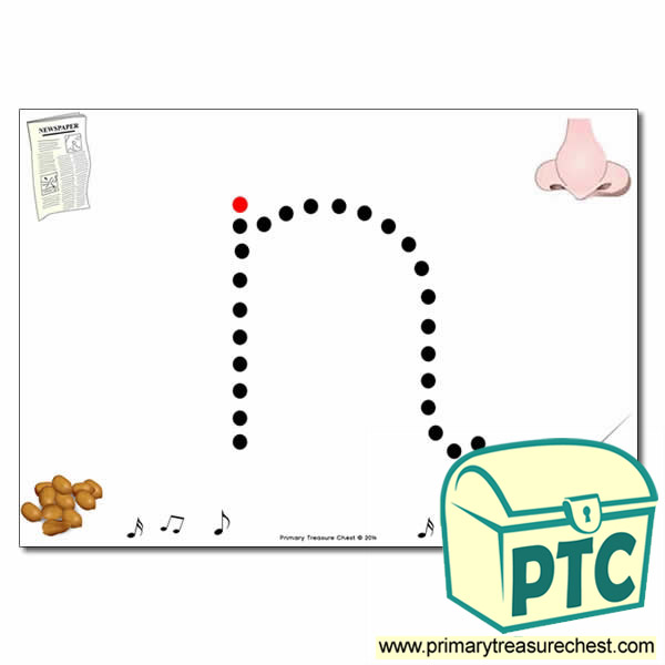 'n' Lowercase Letter Formation Activity - Join the Dots 