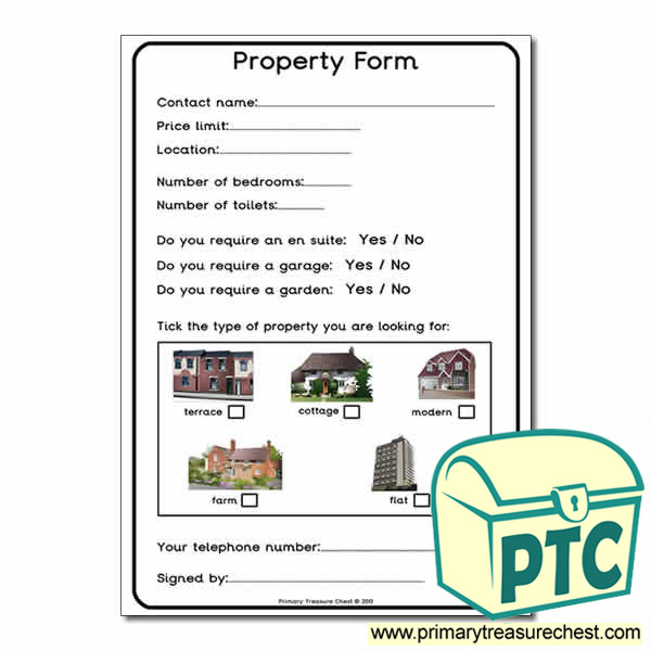 Role Play Estate Agents Worksheet