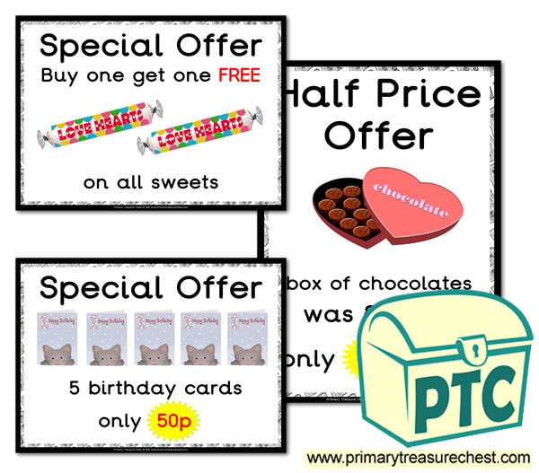 Role Play Newsagents Special Offers (21p-£99)