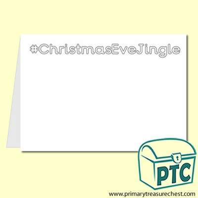 #ChristmasEveJingle Colouring A5 Card