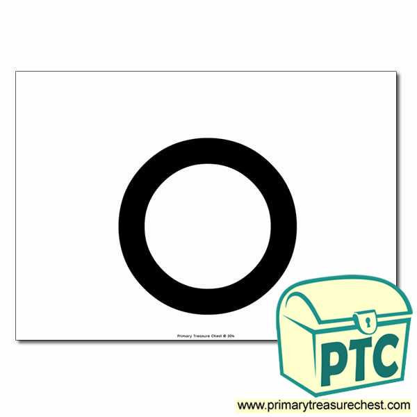 'o' Lowercase Letter A4 poster  (No Images)