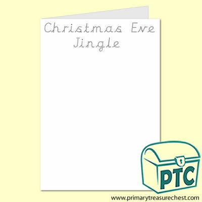 'Christmas Eve Jingle' Colouring A5 Card - Letter Formation Activity