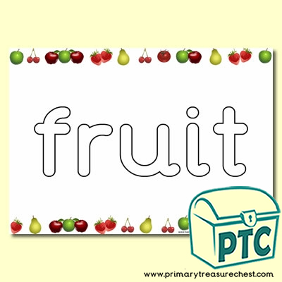  Literacy 'fruit' Playdough Mat 