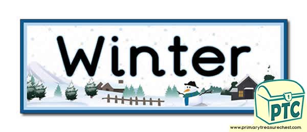 'Winter' Display Heading / Classroom Banner