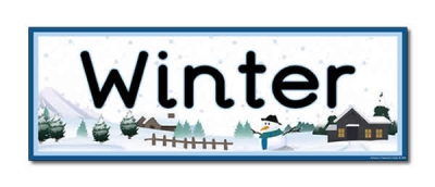'Winter' Display Heading / Classroom Banner