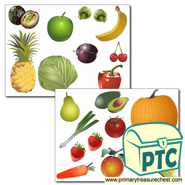 Healthy Food Storyboard / Cut & Stick Images