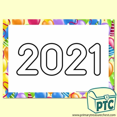 '2021' New Year’s Play Dough Mat