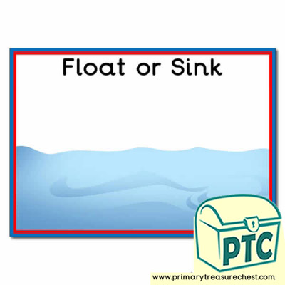Float and Sink Sorting Activity
