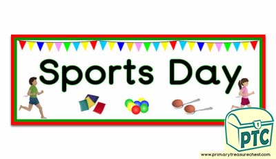 'Sports Day' Banner - Primary Treasure Chest
