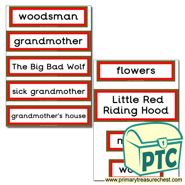 Red Riding Hood- Display Words