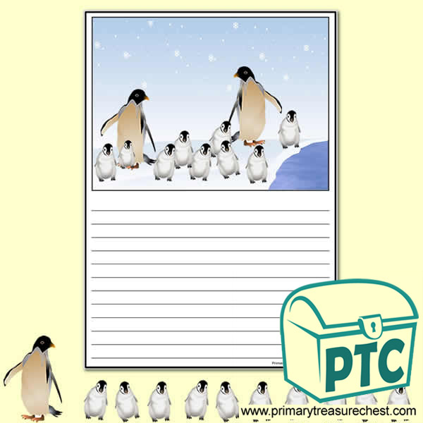 Penguin themed Writing Activity Worksheet - Penguin Awareness Day Resources