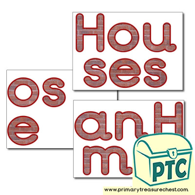 'Houses and Homes' Display Letters