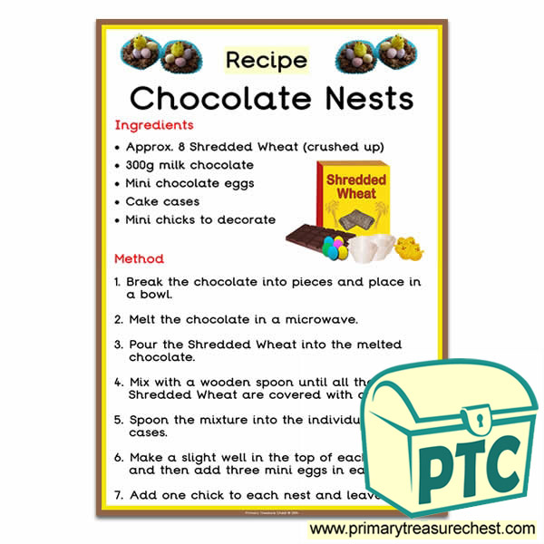 'Chocolate Nests' Recipe using Shredded Wheat