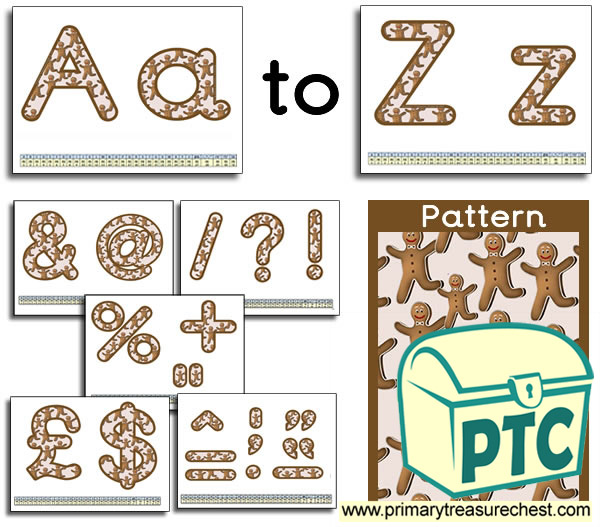 Display Lettering- The Gingerbread Man