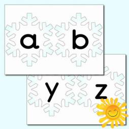 Snowflake Alphabet