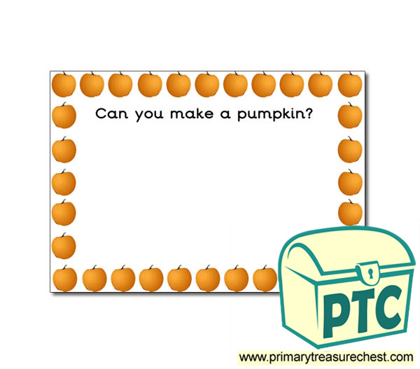 Pumpkin Playdough Mat - Halloween teaching resources - Autumn