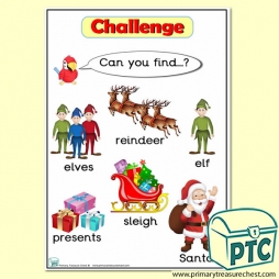 Winter / Christmas Themed 'Can you find …?' Words & Pictures Challenge