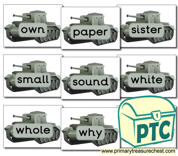 Year 5 Tank Themed MF Words- (group 4)
