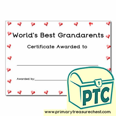Grandparents' Day Certificate