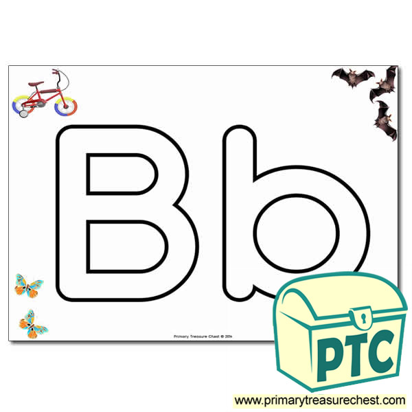  'Bb' Upper and Lowercase Bubble Letters A4 Poster, containing high quality, realistic images