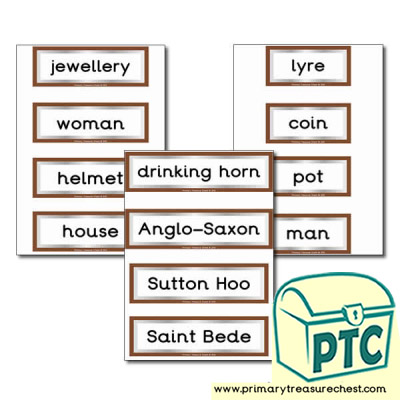 Anglo-Saxon Themed Flashcards