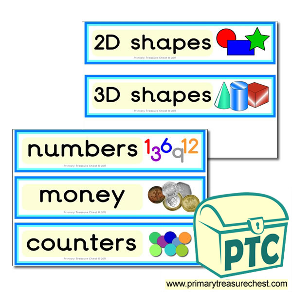 Maths Equipment Drawer Labels (large)