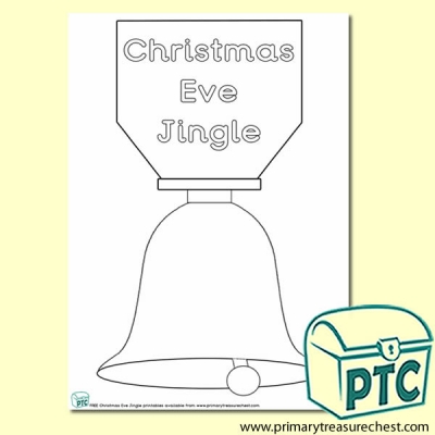 A4 Christmas Eve Jingle Medal Colouring Sheet (with Text)