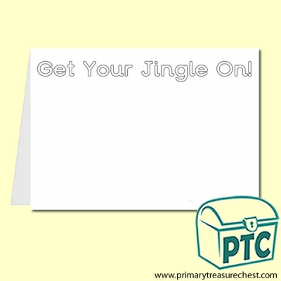 Get Your Jingle On! Colouring Card A5
