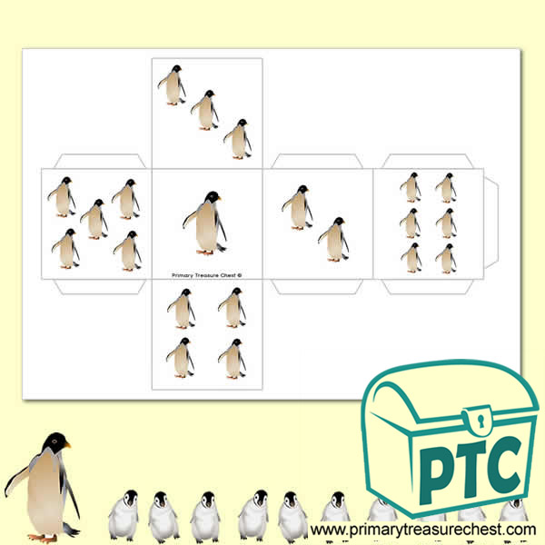 Penguin Themed Dice - Penguin Awareness Day Resources