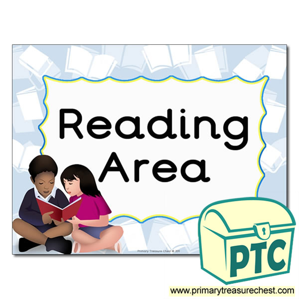 Reading Area Classroom Sign