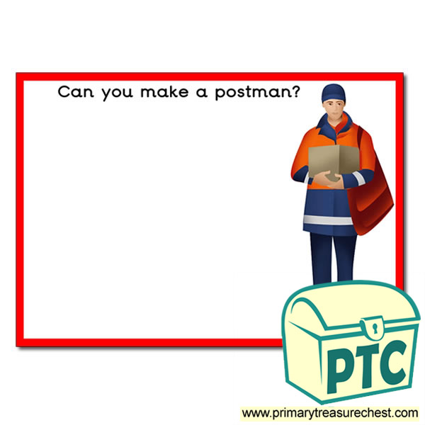 Postman Themed Topic Playdough Mat