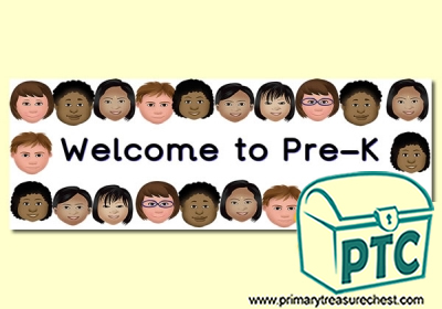'Welcome to Pre-K' Classroom Banner / Display Heading